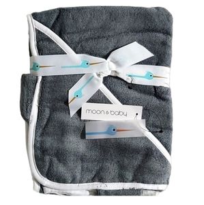 Moon and Baby - Baby Hooded Towel for Boys and Girls, Soft Organic Bambo…